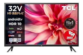 【中古】Amazon.co.jp 限定TCL 32S516E 32インチ ハイビジョン スマートテレビAndroid TV 外付けHDDで裏番組録画対応