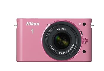 【中古】【39shop】Nikon★ミラーレス一眼カメラ Nikon 1 ニコンワン J1 ジェイワン 標準ズームレンズキット ピンク N1 J1HLK PK(良い)|アトリエ絵利奈