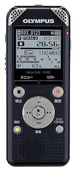 【中古】OLYMPUS ICレコーダー VoiceTrek 8GB リニアPCM対応 指向性マイク搭載 FMチューナー付 BLK ブラック V-803