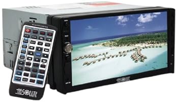 【中古】Absolute DD-3000 7-Inch Double Din Multimedia ヴィデオディスク Player Receiver with Touch Screen System Display and Detachable Front Panel SD/USB Sl