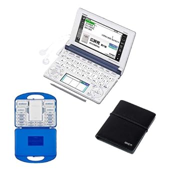 【中古】CASIO エネループ・ケースセットカシオ計算機 電子辞書 EX-wordエクスワード ネイビーXD-B6100GY