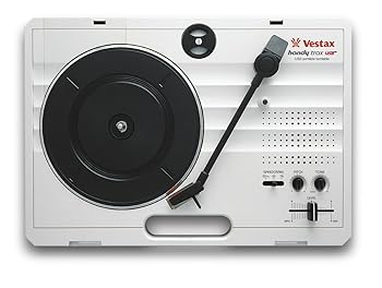 【中古】【39shop】Vestax★ポータブルターンテーブル handytrax USB BLACK ブラック USB出力機能/録音ソフト スピーカー内蔵(非常に良い)|アトリエ絵利奈
