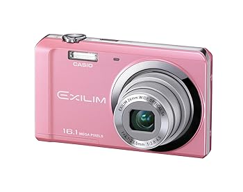 【中古】CASIO デジタル写真機 EXILIM 1610万絵素 5倍 サクラ色 EX-ZS6PK