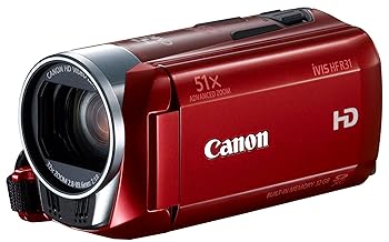 【中古】Canon デジタルビデオカメラ iVIS HF R31 レッド 光学32倍ズーム フルフラットタッチパネル IVISHFR31RD 11,794円