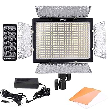 【中古】【39shop】Yongnuo★600 LEDビデオライト 600球のLEDを搭載 カメラ&ビデオカメラ用 AC電源アダプター(非常に良い)|アトリエ絵利奈