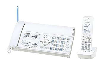 【中古】パナソニック おたっくす デジタルコードレスFAX 子機1台 1.9GHz DECT準拠方式 ホワイト KX-PD503DL-W