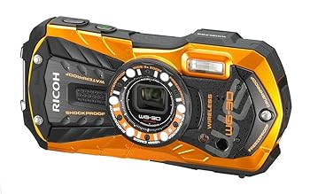 【中古】RICOH 防水デジタルカメラ RICOH WG-30W フレームオレンジ 防水12m耐ショック1.5m耐寒-10度 RICOH WG-30W OR 04636