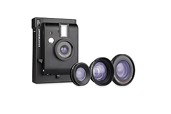 【中古】Lomo\u0027Instant Black + 3種の差し押さえ水晶体仕掛ける