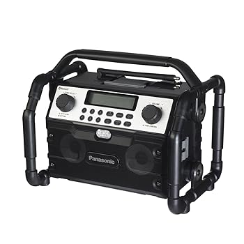 【中古】パナソニック 充電ラジオ & ワイヤレススピーカー デュアル 14.4V/18V対応 IP64 FMワイドFM/AM/Bluetooth/AUX ・AC対応 本体・ACアダプタ電池パ