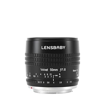 【中古】Lensbaby ホンブルグ帽水晶体 Velvet 56 56粍 F1.6 キヤノンEFマウント 黒いこと フルサイズ相応う 860045
