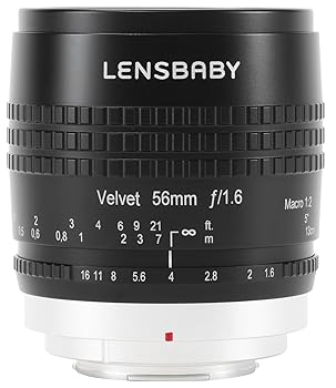 【中古】【39shop】Lensbaby★ソフトレンズ Velvet 56 56mm F1.6 マイクロフォーサーズマウント ブラック 860601(非常に良い)|アトリエ絵利奈