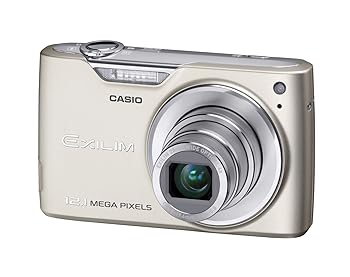 【中古】CASIO デジタル写真機 EXILIM EX-Z450 しろがね色 EX-Z450SR