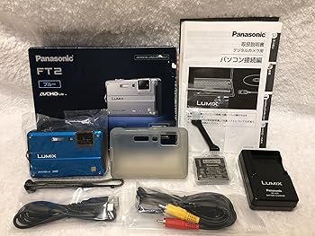 【中古】パナソニック デジタル写真機 ルミックス スプラッシュ青み DMC-FT2-A