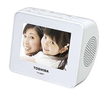 【中古】【39shop】TOSHIBA★CUTEBEAT DIGITAL SD/FMオーディオフォトボックス ホワイト TY-SDP7W（良い）｜アトリエ絵利奈