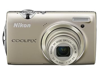 【中古】Nikon デジタル写真機 COOLPIX クールピクス S5100 ウォームしろがね色 S5100SL 1220万絵素 光学5倍望遠レンズ 広角28粍 2.7型液晶