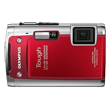 【中古】OLYMPUS 雨合羽デジタル写真機 TOUGH TG-610 赤いこと 5m雨合羽 1.5m耐落下ぼうぜん自失 -10℃耐低温 1400万絵素 3D写真絵役立つこと Eye-Fi歌留多相応う TG-610 RED