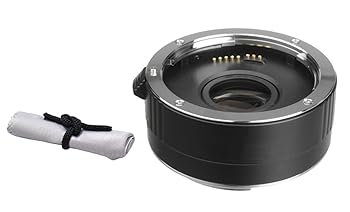 【中古】Canon EOS Rebel T3i 2X テレコンバーター 4エレメント + Nwv Direct マイクロファイバークリーニングクロス