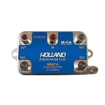 【中古】【39shop】Holland★スプリッター 4ウェイ MoCA対応 2-2150Mhz ダイレクトテレビ承認（良い）｜アトリエ絵利奈