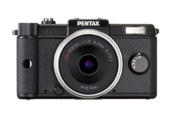 【中古】PENTAX 鏡鑑受け答え一眼 Q 水晶体一揃いの道具 黒いこと PENTAXQLKBK