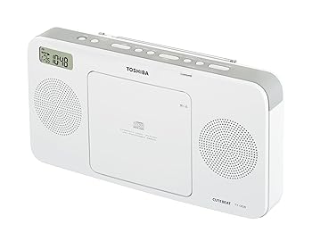 【中古】【39shop】TOSHIBA★CUTEBEAT シンセサイザーチューナー搭載CDラジオ ホワイト TY-CR20W（良い）｜アトリエ絵利奈