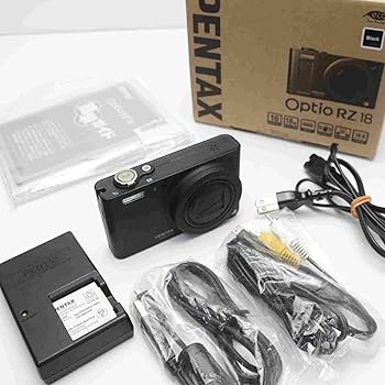 【中古】PENTAX デジタルカメラ Optio RZ18ブラック1600万画素 25mm 光学18倍 小型軽量 OPTIORZ18BK