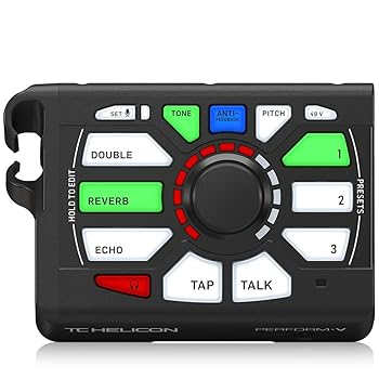 【中古】【39shop】TC★HELICON ボーカル用 マルチエフェクター PERFORM-V国内正規品(良い)|アトリエ絵利奈