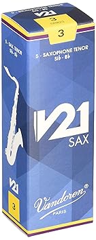 【中古】バンドーレン テナーサクソフォンリード V21 硬さ : 3 5枚入り