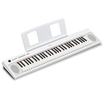 【中古】ヤマハ YAMAHA 電子キーボード piaggero ホワイト NP-12WH