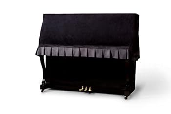 【中古】【39shop】Clairevoire★Classic: プレミアムベルベットアップライト1/2ピアノカバー | 防水 | 高級ベルベットで手作り | 二層設計 | 標準サイズのアップラ(非常に良い)|アトリエ絵利奈