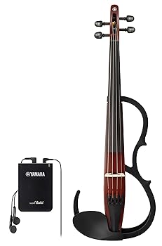 【中古】ヤマハ YAMAHA サイレントバイオリン YSV104BR 練習に最適なベーシックモデル イヤホン