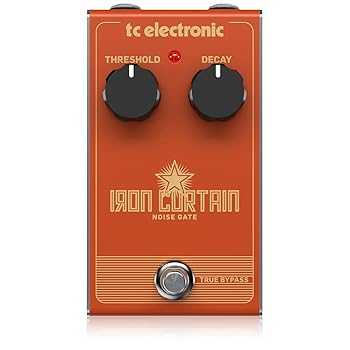 【中古】【39shop】TC★Electronic アナログノイズゲートペダル ギターエフェクター アナログ回路設計 シンプルな操作 トゥルーバイパス IRON CURTAIN NOISE GATE(非常に良い)|アトリエ絵利奈