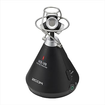 【中古】【39shop】ZOOM★ズーム ハンディレコーダー バイノーラル VR 空間音声 360o全方位の音を収録 WEB会議 マイク ビデオ会議 ASMR H3-VR(非常に良い)｜アトリエ絵利奈