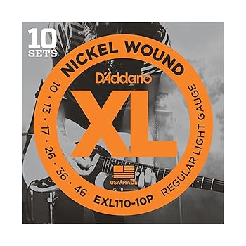 【中古】【39shop】D'Addario★/ EXL110-10P Regular Light 10-46 10 Sets Pack エレキギター弦(非常に良い)｜アトリエ絵利奈