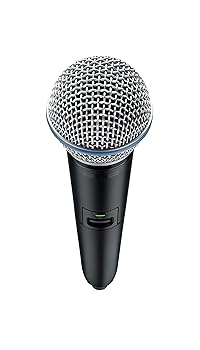 【中古】SHURE GLX-D2+/BETA 58Aハンドヘルド型送信機 単品 買換・追加/2.4GHz 簡単・安定接続/最大17時間連続使用/最大60mの到達距離/GLX-D+ デジタルワ