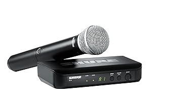 【中古】SHURE シュア ワイヤレスマイクシステム BLX24/PG58 : BLX2/PGA58ハンドヘルド型ダイナミックマイク BLX4受信機 プロ仕様 歌 歌手 ボーカル パフ