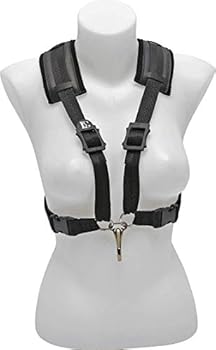 【中古】BG COMFORT HARNESSハーネス ストラップ アルト/テナー/バリトン サクソフォーン サイズLADIESメタルスナップフック ブラック S41CMSH