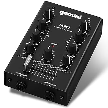 【中古】【39shop】GEMINI★DJ ミキサー ポータブル 2ch ステレオミキサー MM1国内正規品（良い）｜アトリエ絵利奈