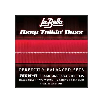 【中古】La Bella 760NB/Deep Talkin' Bass/060-135/5strings/Black Nylon Tape Wound