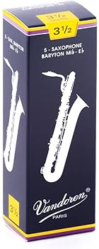 【中古】【39shop】バンドレン★バリトンサックスリード トラディショナル青箱 3-1/2番(非常に良い)|アトリエ絵利奈