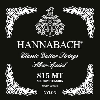 【中古】HANNABACH クラシックギター弦 シルバースペシャル E815MT Black Set