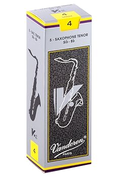 【中古】【39shop】バンドーレン★テナーサクソフォンリード V.12 硬さ:4 5枚入り(非常に良い)｜アトリエ絵利奈
