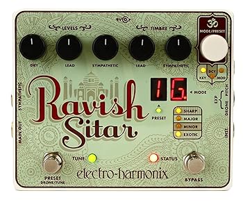 【中古】electro-harmonix エレクトロハーモニクス エフェクター シタールシミュレーター Ravish SITAR 国内正規品