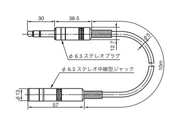 【中古】JVCケンウッド ビクター マイク延長コード 10m CN-215