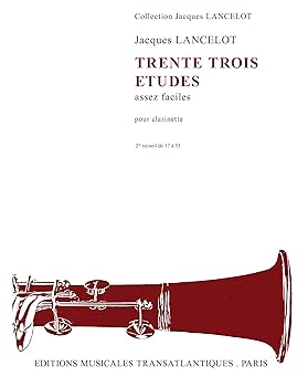 【中古】ウィットナー ジャック・ランスロ : 33の練習曲 第2巻 17~33番 クラリネット教則本 トランスアトランティック出版