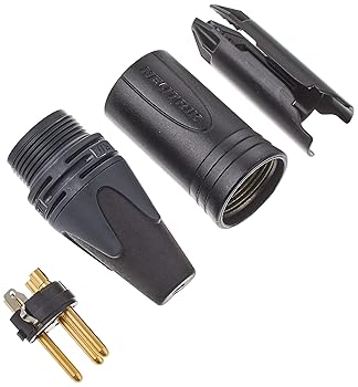 【中古】NEUTRIK ノイトリック オーディオコネクター 3ピン オス ブラック NC3MXX-B 5個入