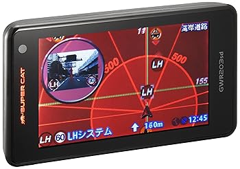 【中古】ユピテル レーダー探知機 GWR203sd GPSデータ13万1千件以上 OBD2接続 GPS/一体型/フルマップ表示/静電式タッチパネル
