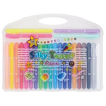 【中古】ヤマト クレヨン カラリックス シルキーツイスターCLST-24 24色