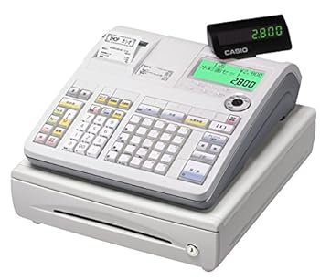 【中古】【39shop】カシオ★レジスター 25部門 ネットレジ ドロア分離型 TE-2800-25S ホワイト(良い)|アトリエ絵利奈