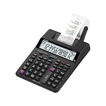 【中古】カシオ プリンター電卓 HR-170RC-BK まとめ買い2台セット