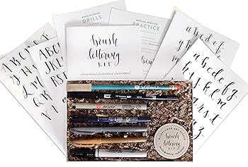 【中古】【39shop】Wildflower★Art Studio ブラシレタリングキット DIY スターターセット(非常に良い)|アトリエ絵利奈